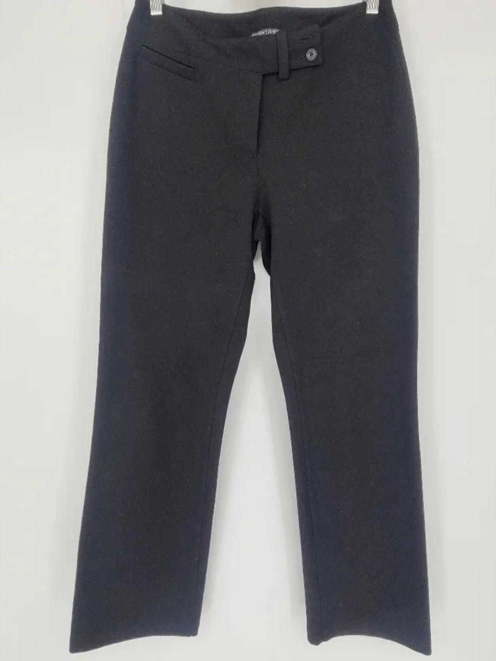 Petite Straight-Leg Black Pants - Unbranded